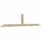 Ekena Millwork Portland Rough Sawn Timber Gable Bracket, Douglas Fir, 108"W x 22"H x 2"D x 4"F, 5/12 Pitch GBW108X22X0204POR00RDF - alternate 4